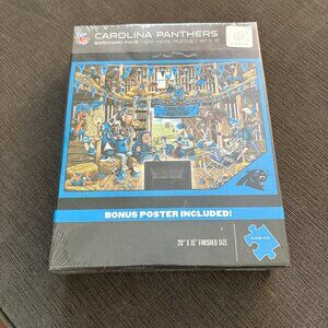 ♦️4/$25 NEW Carolina Panthers NFL Barnyard Fans 500 Piece Puzzle w/ Poster